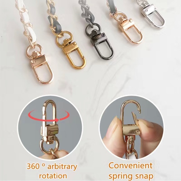 🎉Poshiversary SALE🎉Adjustable Replacement PU leather and Gold Hardware Bag Chain - Picture 2 of 3